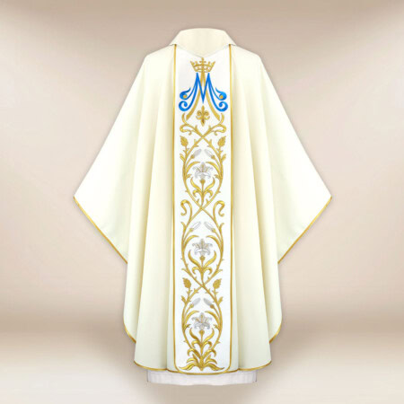Ornat z wizerunkiem haftowanym “Matka Boża Niepokalana”