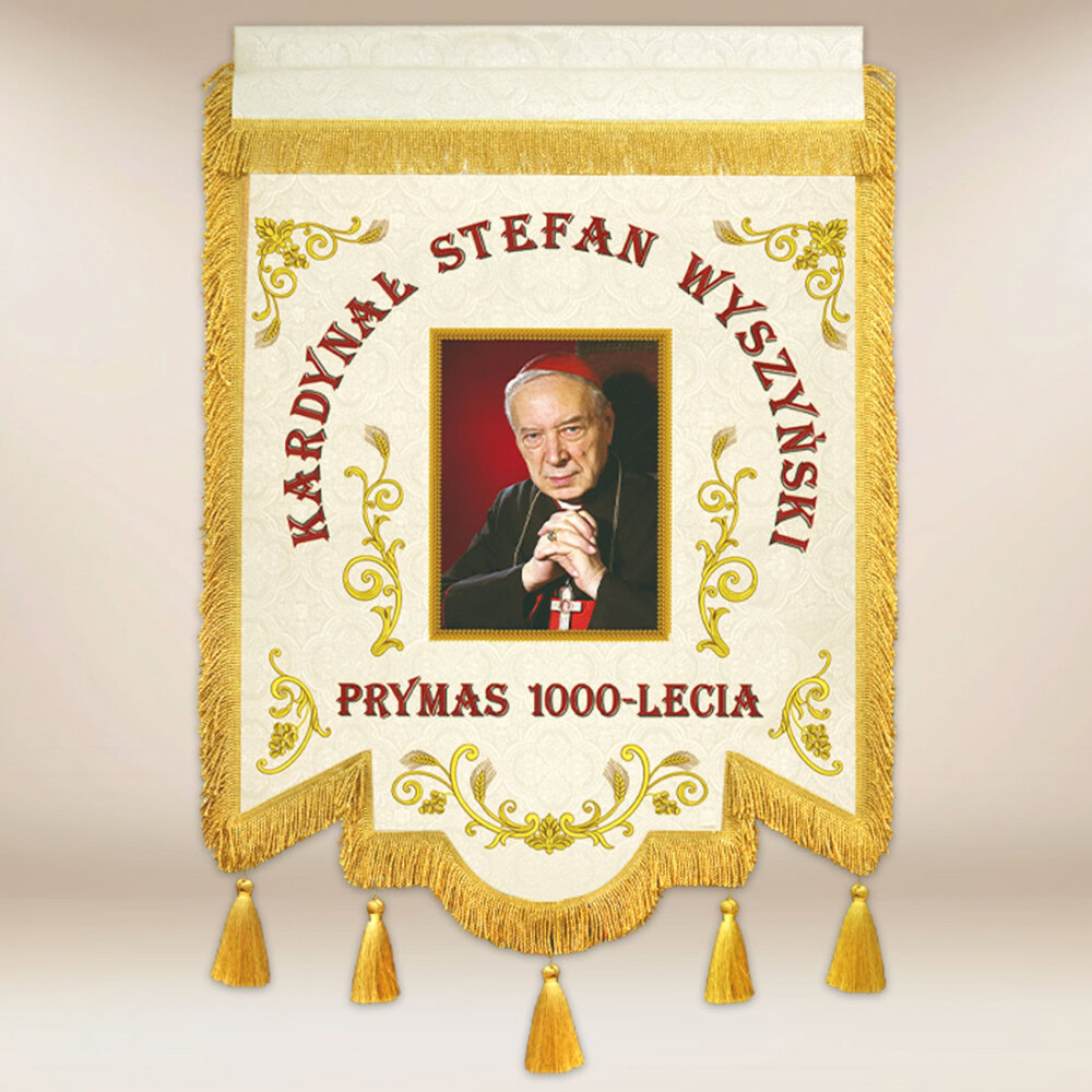 Chorągiew kościelna Kardynał Stefan Wyszyński Chorągiew kościelna Kardynał Stefan Wyszyński