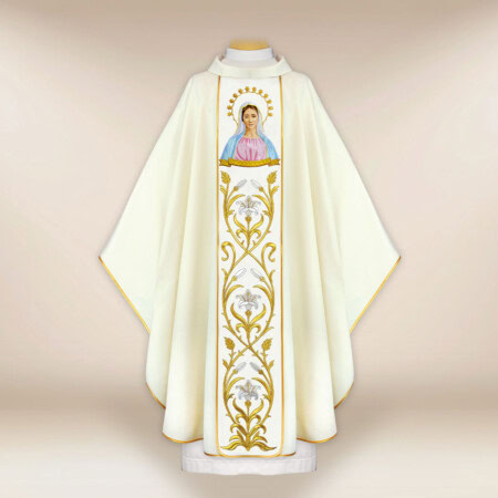 Ornat z wizerunkiem haftowanym "Matka Boża Medjugorie"