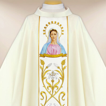 Ornat z wizerunkiem haftowanym “Serce Maryi”