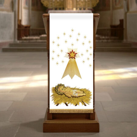 Lektorium haftowane "W Żłóbku Leży"