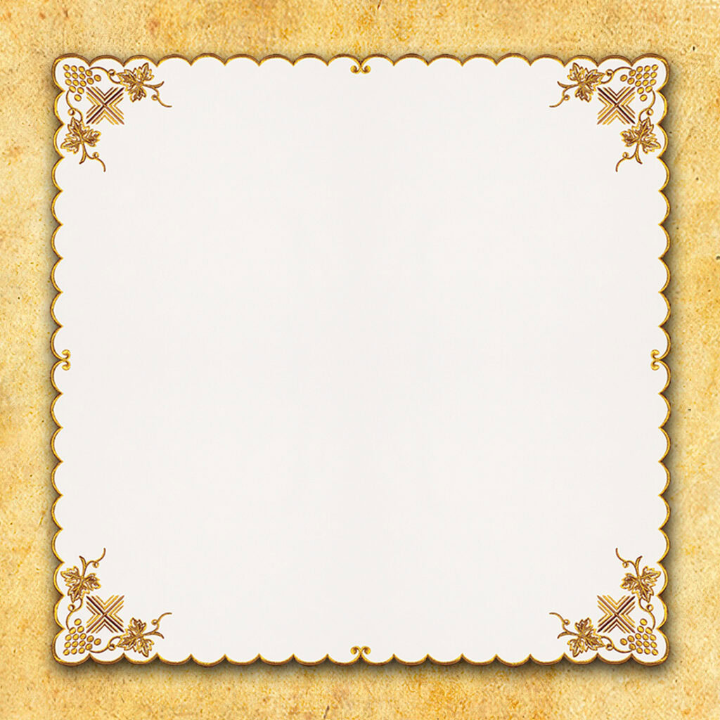 Serwetka haftowana "Złoto Brązowy" 95x95