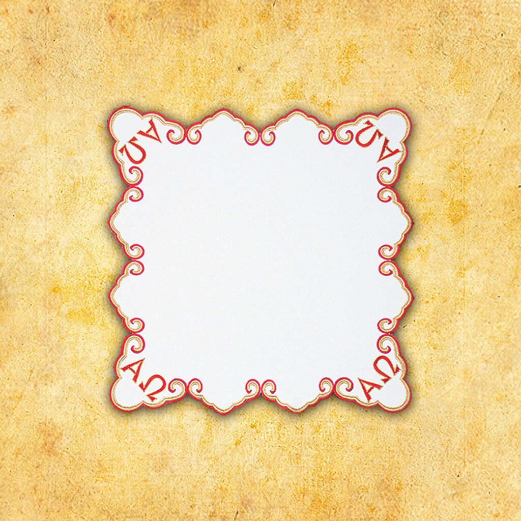 Serwetka haftowana "Alfa Omega" 45x45