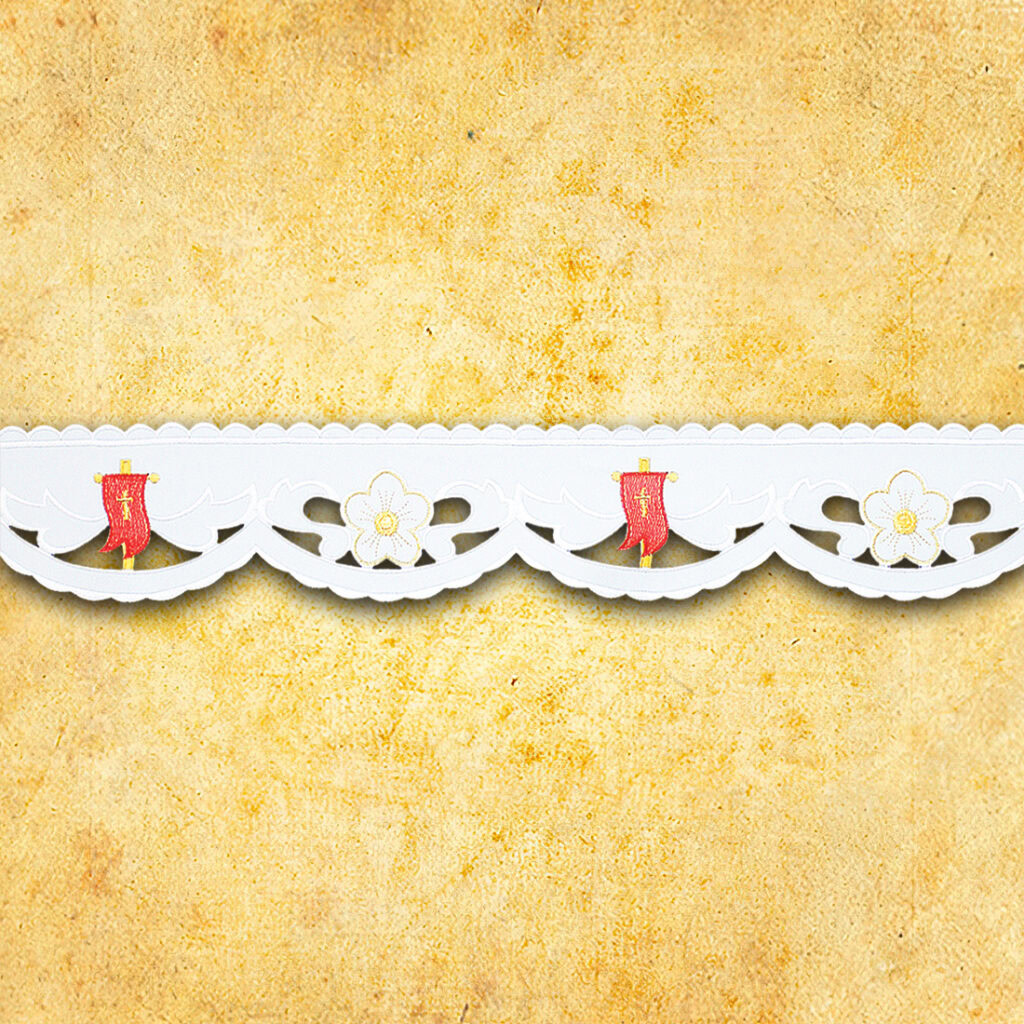 Koronka haftowana "Baranek" szeroka