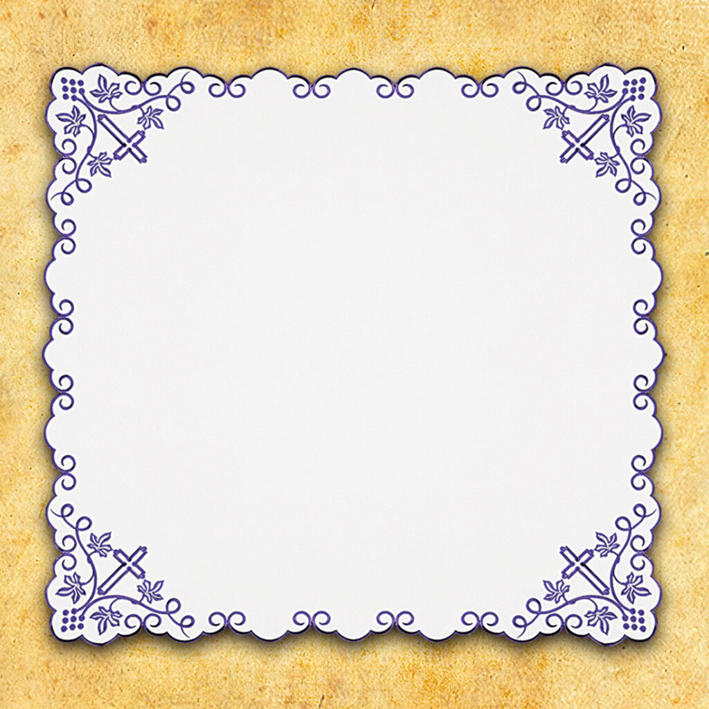 Serwetka haftowana "Fioletowe Winogrono" 95x95