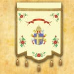 Chorągiew - Św. Jan Paweł II i Jezus Miłosierny