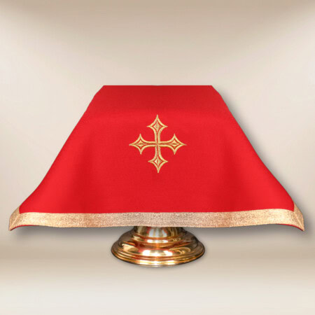 Welon na kielich liturgiczny czerwony 45×45cm