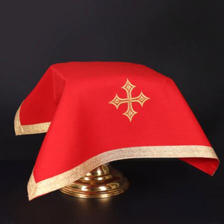 Welon na kielich liturgiczny czerwony 45×45cm