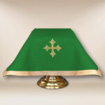 Welon na kielich liturgiczny zielony 45×45cm