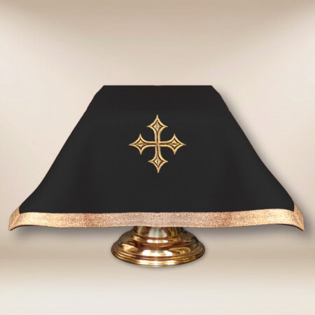 Welon na kielich liturgiczny czarny 45×45cm