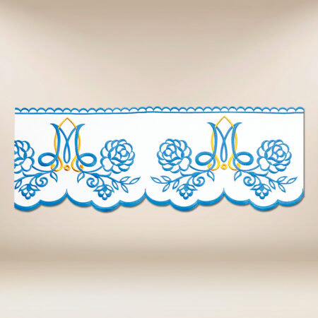 Koronka haftowana "Maryjny Niebieski"