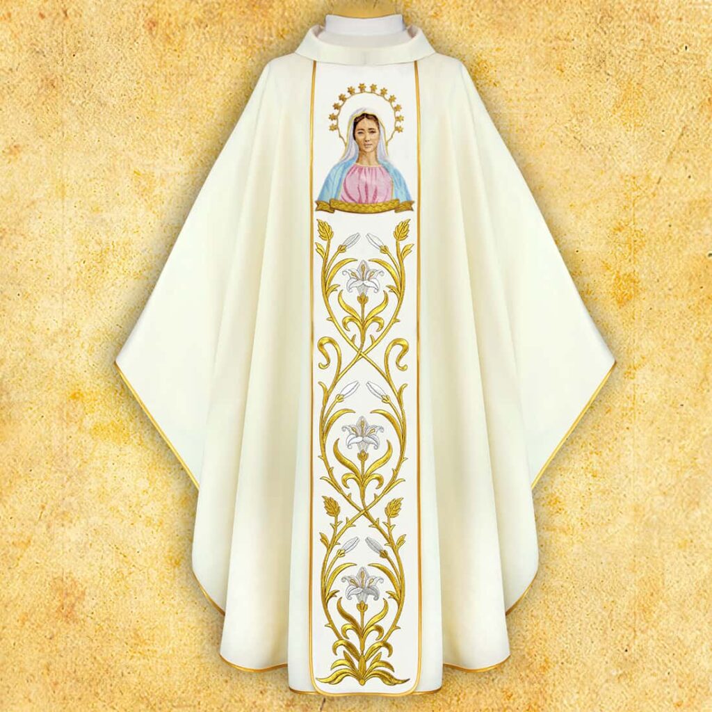 Ornat haftowany Matka Boża Medjugorie