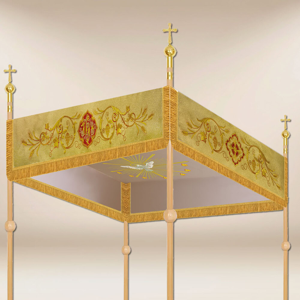 Baldachim haftowany na procesję
