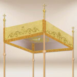Baldachim haftowany na procesję
