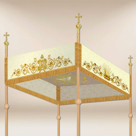 Baldachim haftowany na procesję