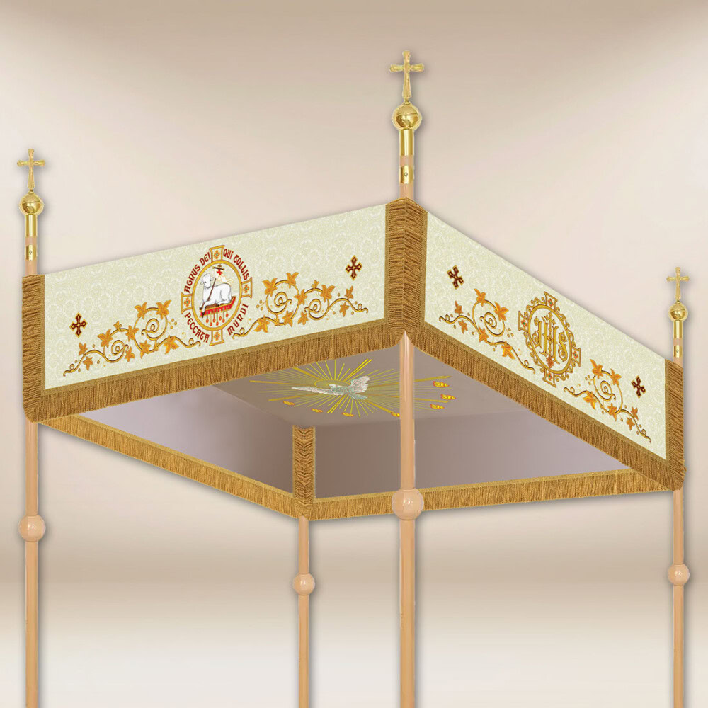 Baldachim haftowany na procesję
