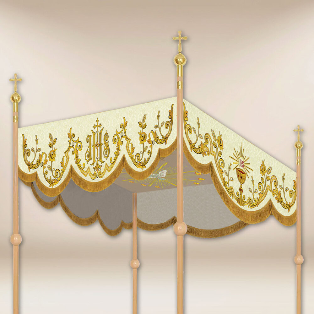 Baldachim haftowany na procesję