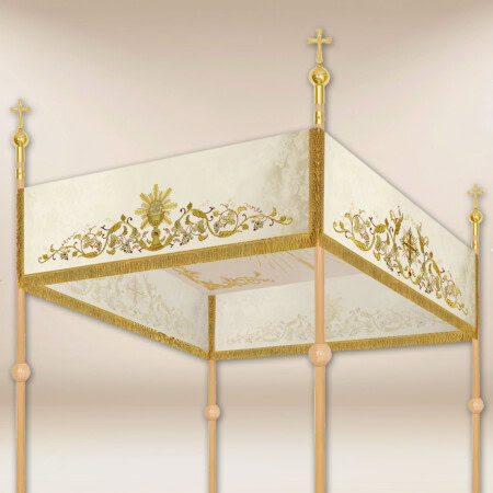 Baldachim haftowany na procesję