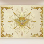 Baldachim haftowany na procesję