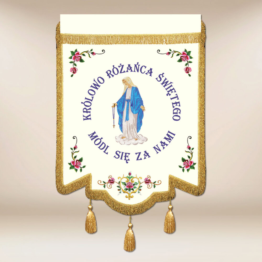 Chorągiew haftowana – MB Częstochowska