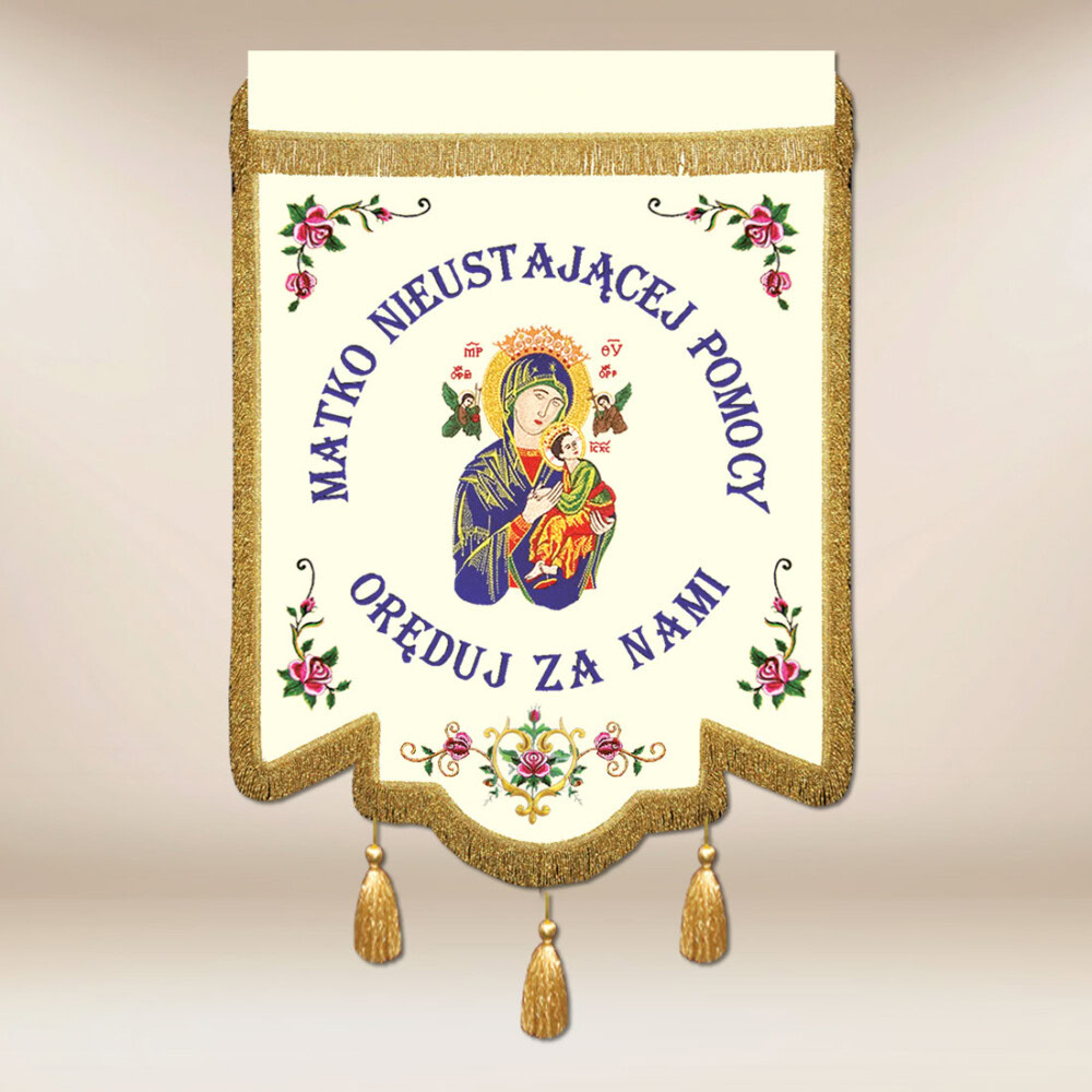 Chorągiew haftowana – MB Częstochowska