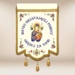 Chorągiew haftowana – MB Częstochowska