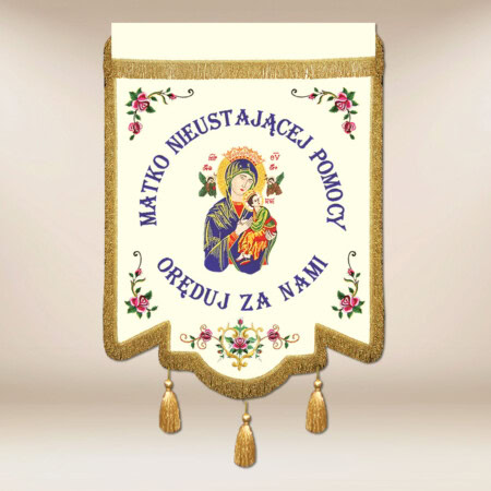 Chorągiew haftowana - MB Nieustającej Pomocy