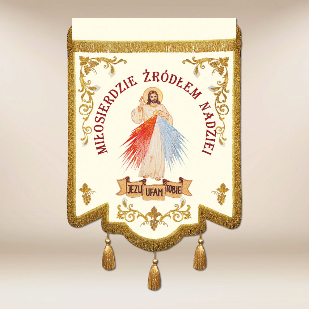 Chorągiew haftowana – MB Częstochowska