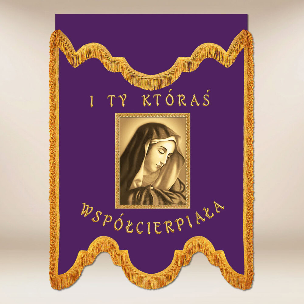 Chorągiew żałobna Matka Bolesna