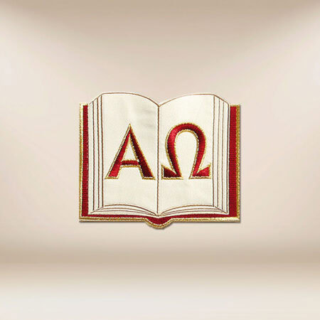 Aplikacja haftowana "Alfa Omega"