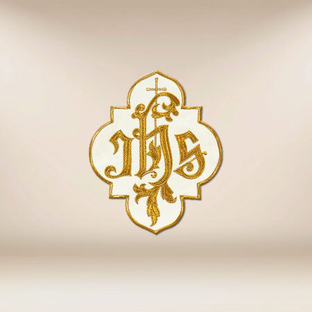 Aplikacja Haftowana "IHS z  Krzyżem"