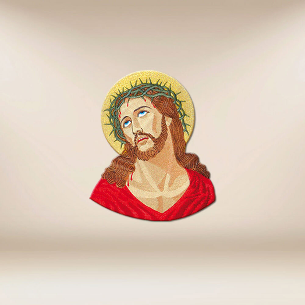 Aplikacja haftowana "Chrystus  Cierpiący"