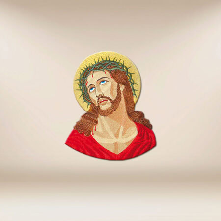Aplikacja haftowana "Chrystus  Cierpiący"
