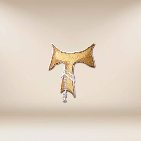 Aplikacja haftowana "Franciszkański Krzyż Tau "