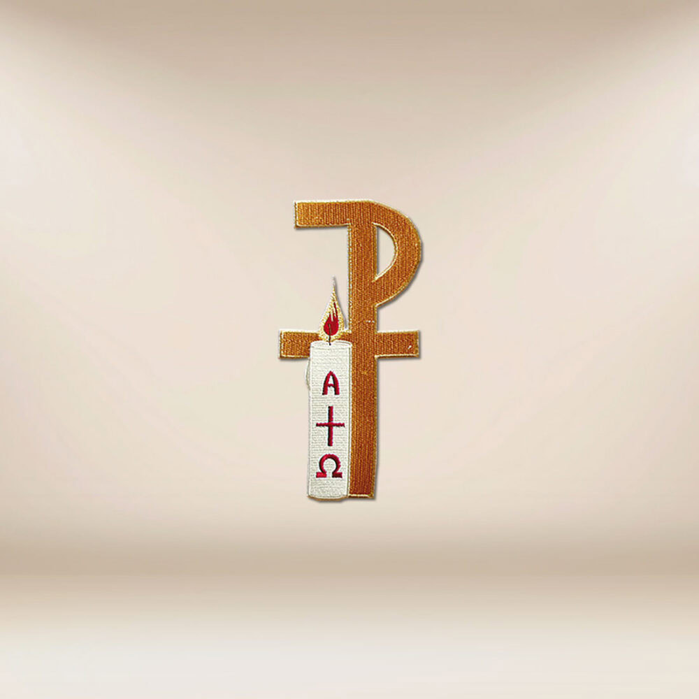 aplikacja haftowana Px ze świecą