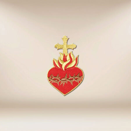 Aplikacja haftowana "Serce z cierniami"