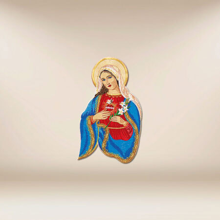 Aplikacja haftowana "Serce Maryi"