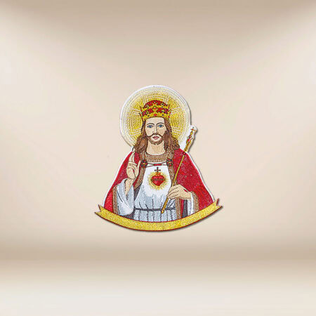 Aplikacja haftowana "Chrystus Król"