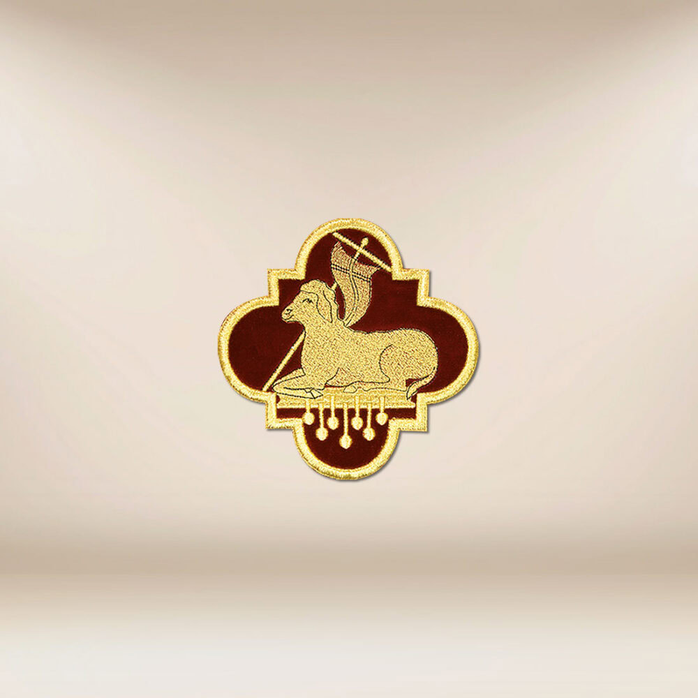 aplikacja haftowana Baranek