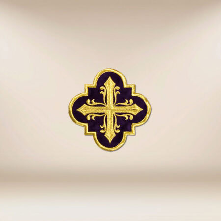 Aplikacja haftowana na pluszu „Krzyż”