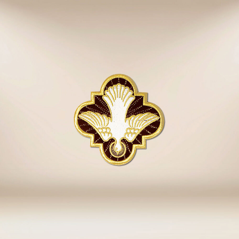 aplikacja haftowana Duch Święty na stułę