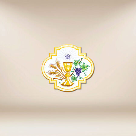 Aplikacja haftowana "Komunia Św."