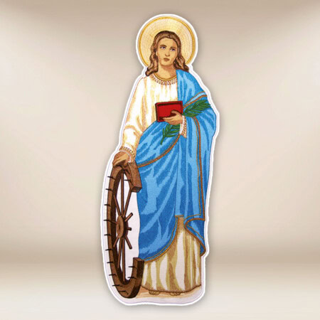 Aplikacja haftowana Św. Katarzyna