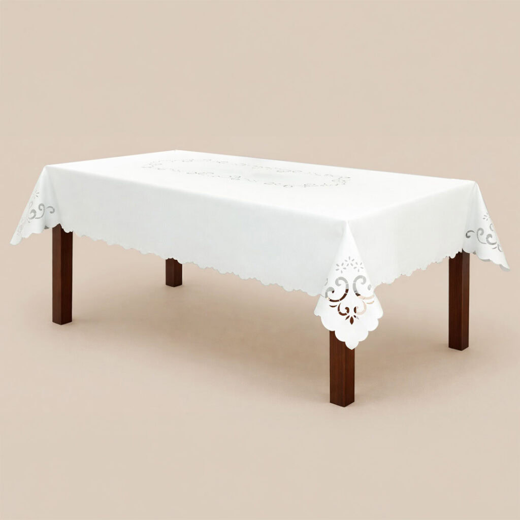 Obrus haftowany “Esy Floresy” 180x140cm