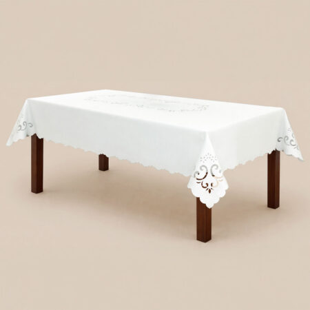 Obrus haftowany "Esy Floresy" 180x140cm