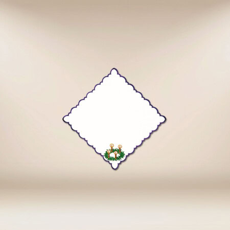 Serwetka haftowana adwentowa