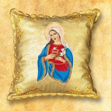 Poduszka procesyjna "Maryja z lilią"