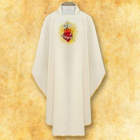 Ornat haftowany "Serce Maryi"