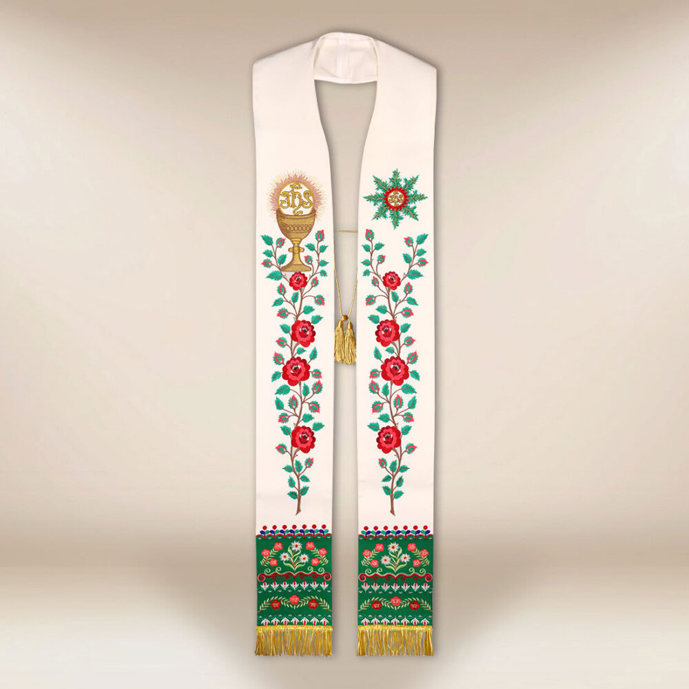 Stuła haftowana “Góralska”