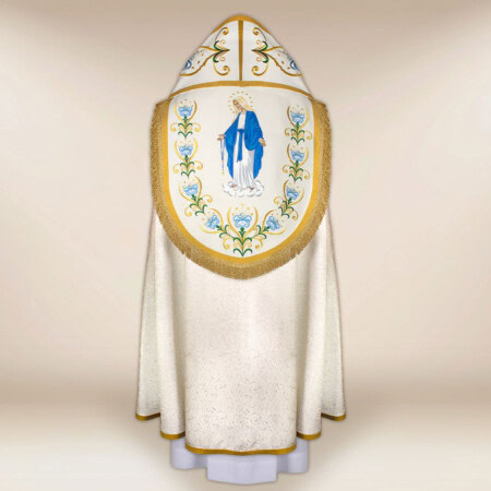 Kapa haftowana “Matka Boża Różańcowa”